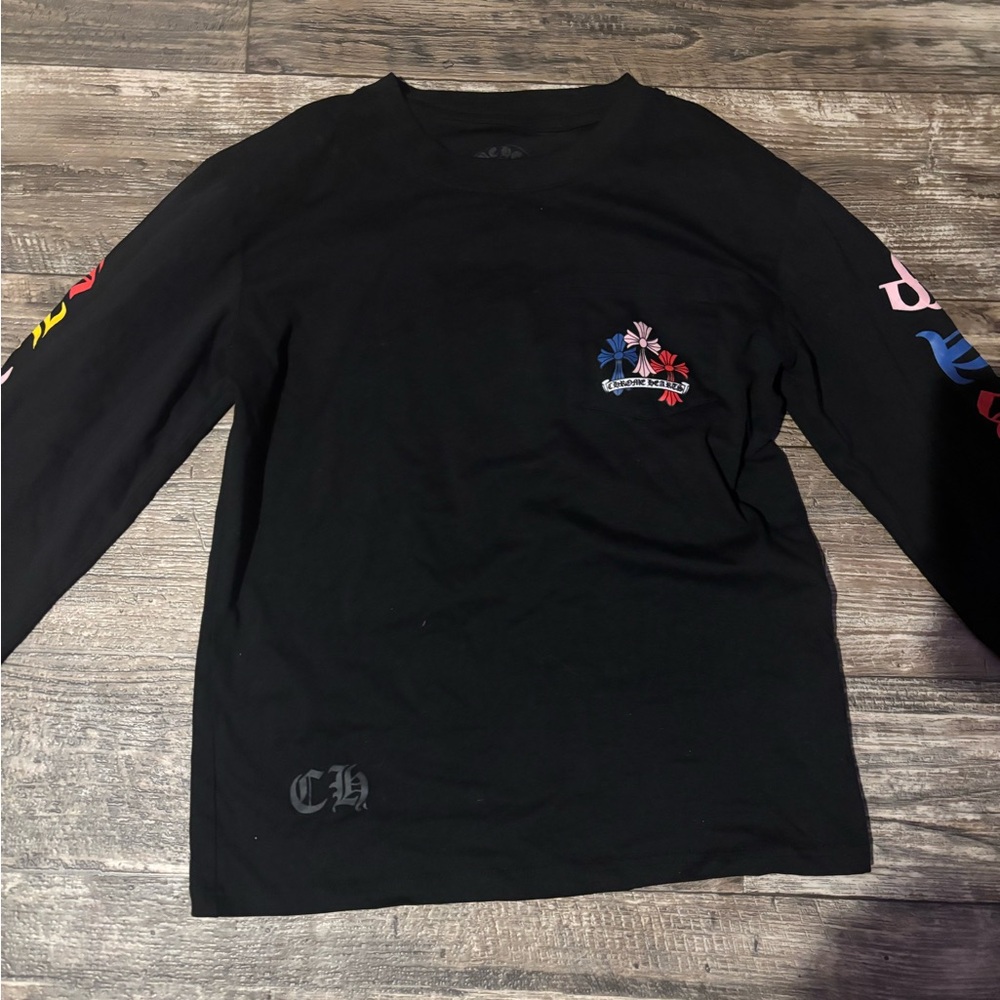 Chrome Hearts Black Long Sleeve with Multicolor Crosses - Picture 2 of 2